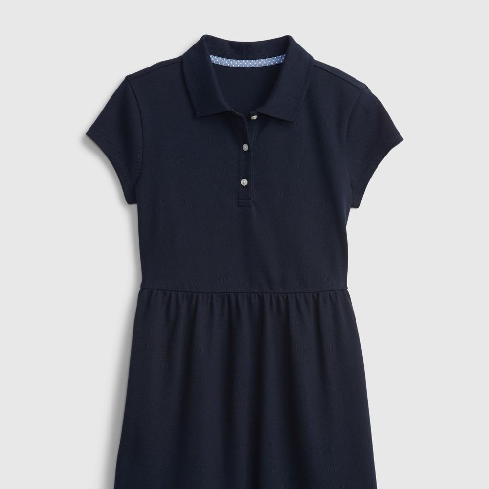 NWT Kids Organic Cotton Uniform Polo Dress